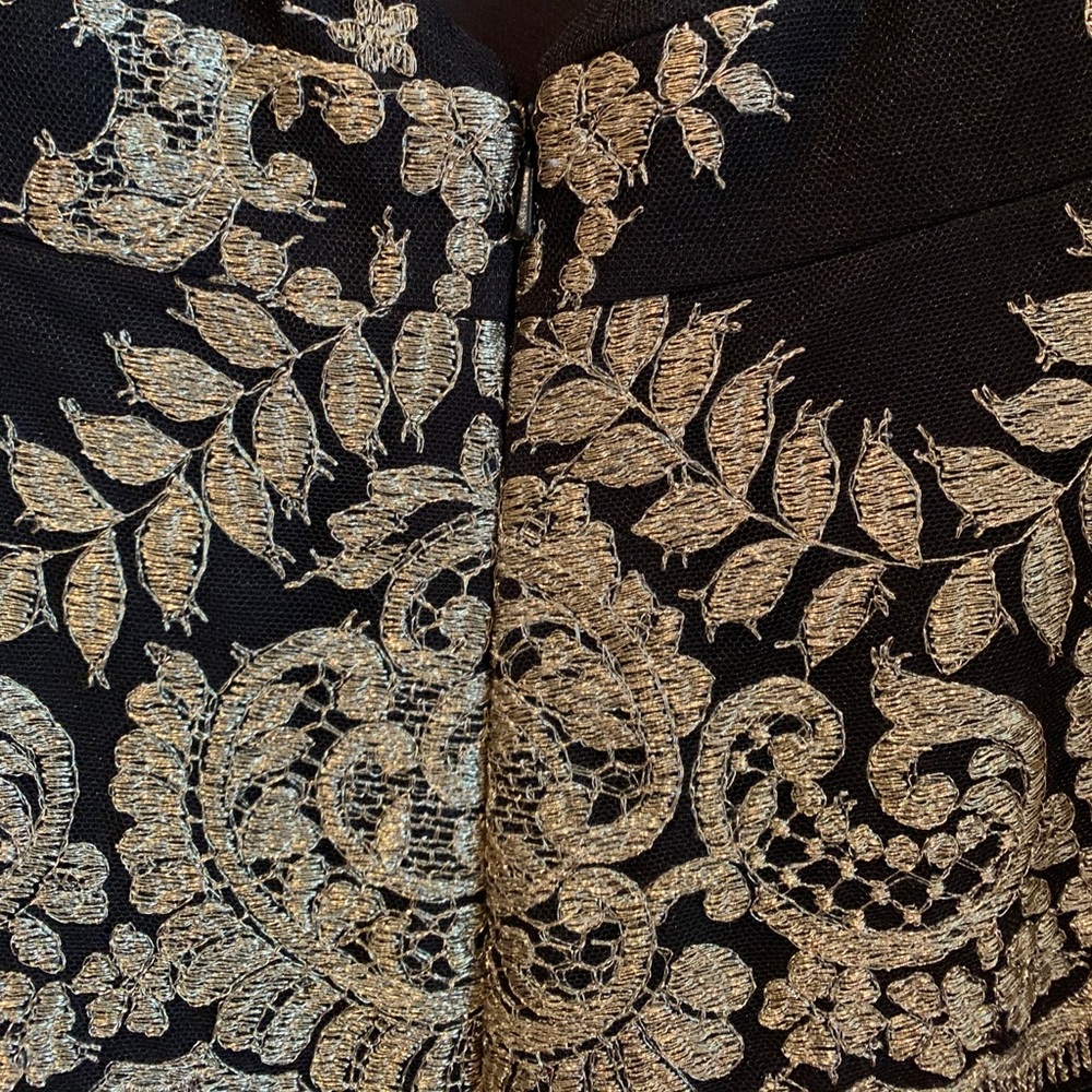 Badgley Mishka gilded lace evening gown- gorgeous! - Picture 5 of 16